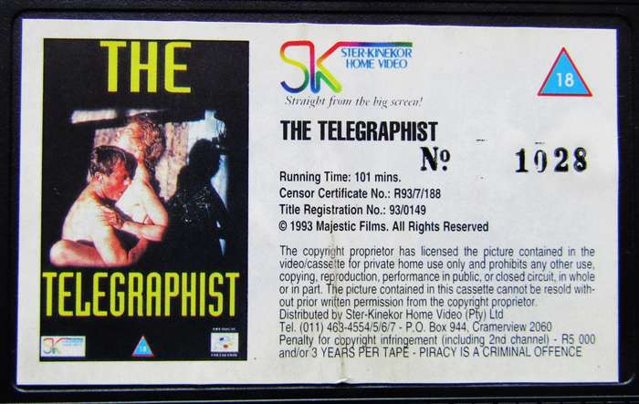 The Telegraphist - Movie VHS Tape (1993)