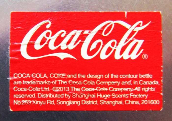 2013 Coca Cola Metal Bar Tray
