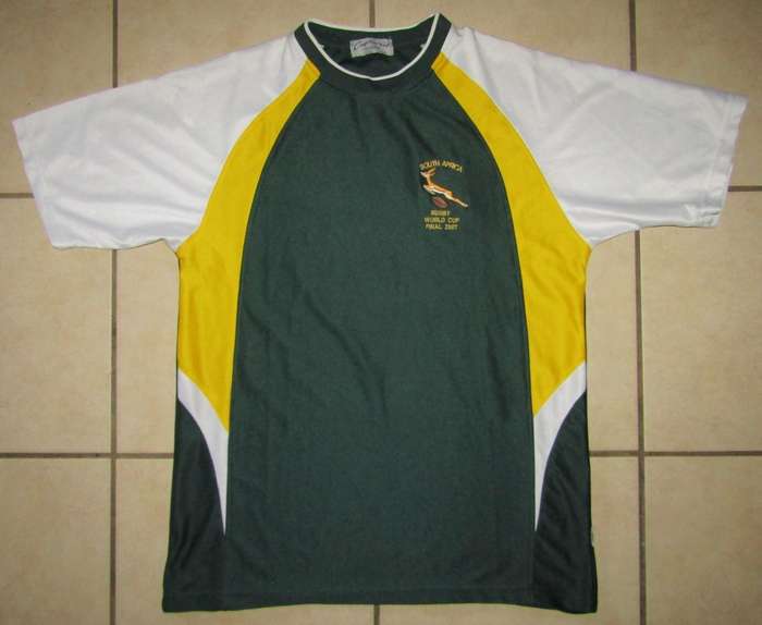 2007 World Cup Final Springbok Rugby Shirt - Large Size