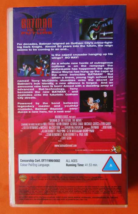 Batman of the Future - VHS Tape (1999)