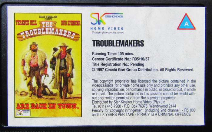 Troublemakers - Western Movie VHS Tape (1997)