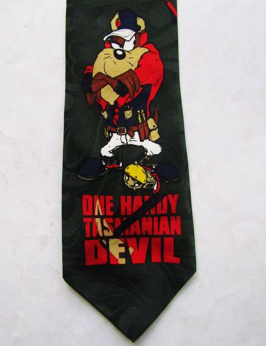 1995 Looney Tunes Tasmanian Devil Neck Tie