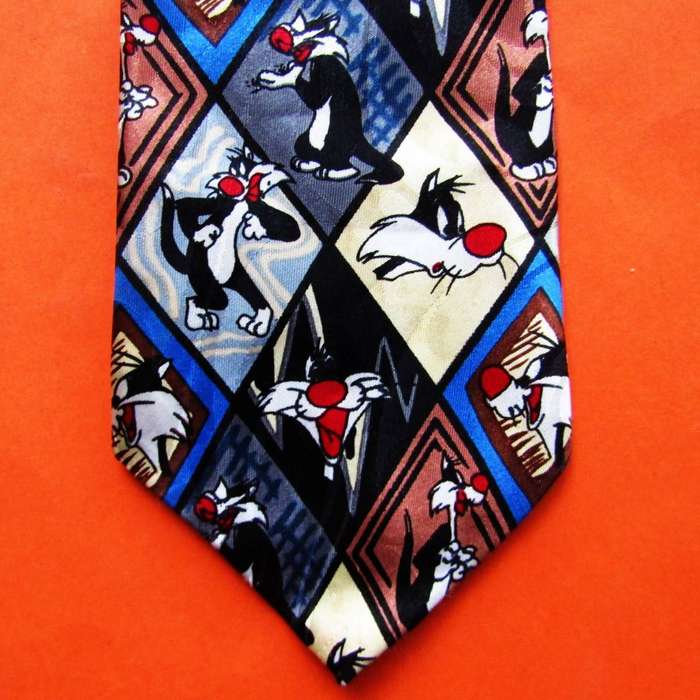 Sylvester Looney Tunes Cartoon Neck Tie