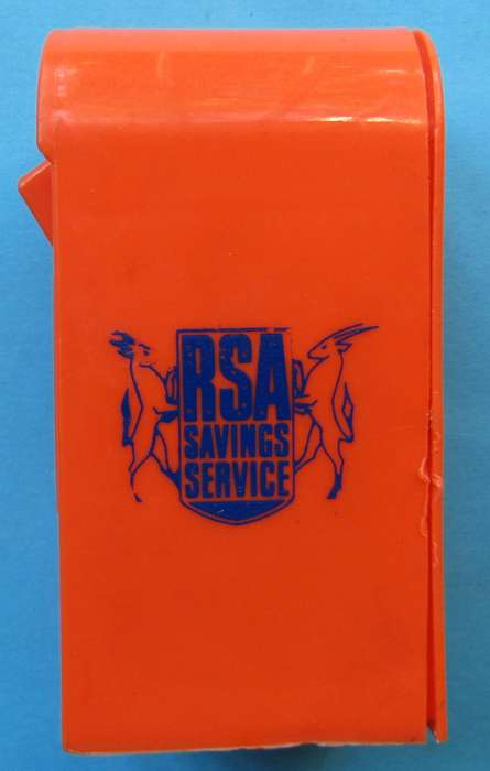1969 RSA Savings Service Plastic Money Box