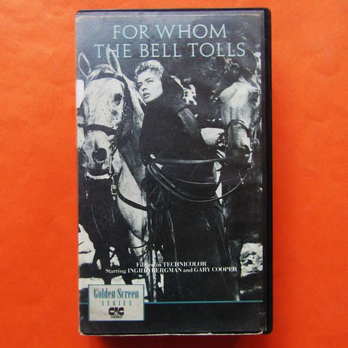 For Whom the Bell Tolls - War Movie VHS Tape