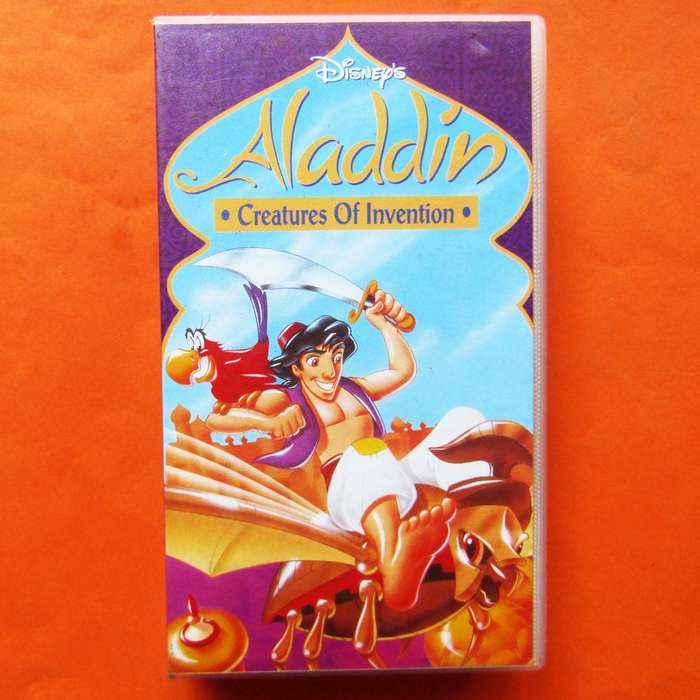 Aladdin - Creatures of Invention - Disney VHS Tape (1997)