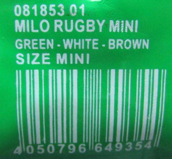 Old Milo Mini Advertising Rugby Ball