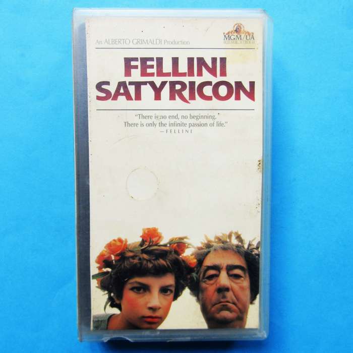Fellini Satyricon - Dark Comedy Movie VHS Tape (1988)
