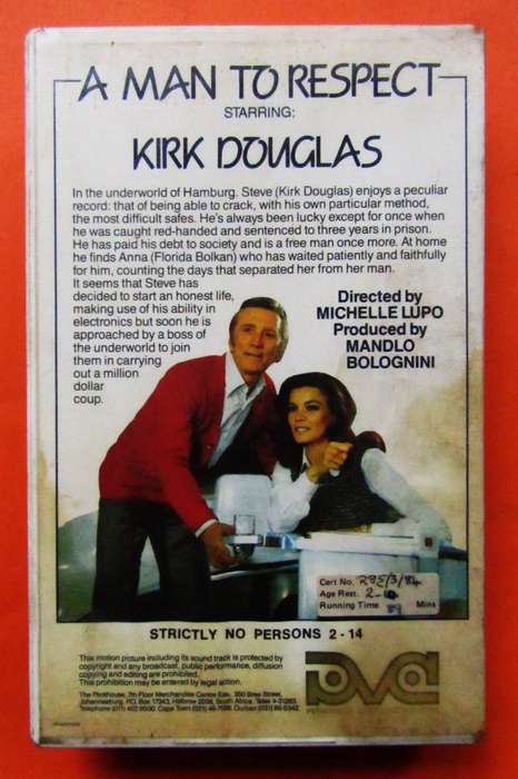 A Man to Respect - Crime Movie VHS Tape (1985)
