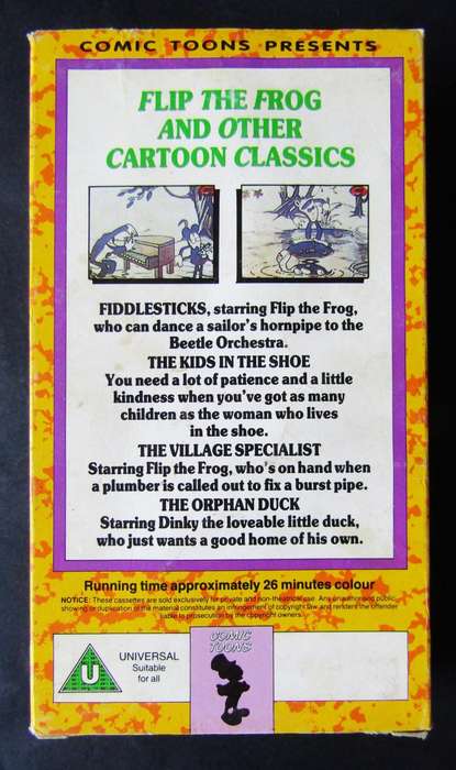 Flip the Frog - Cartoon VHS Tape