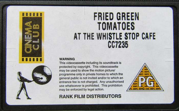 Fried Green Tomatoes - Movie VHS Tape