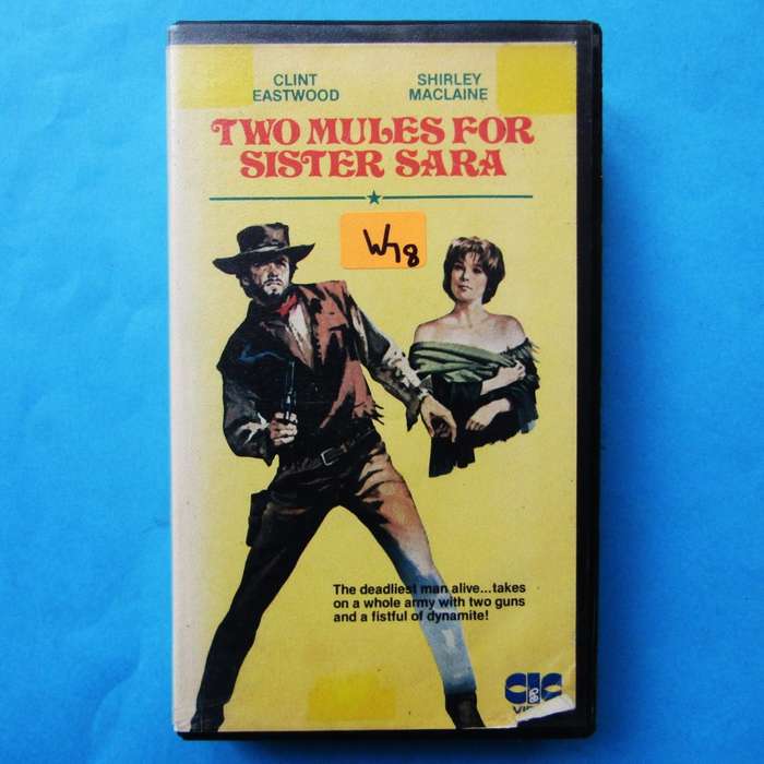 Two Mules for Sister Sara - Clint Eastwood - Western Movie VHS Tape