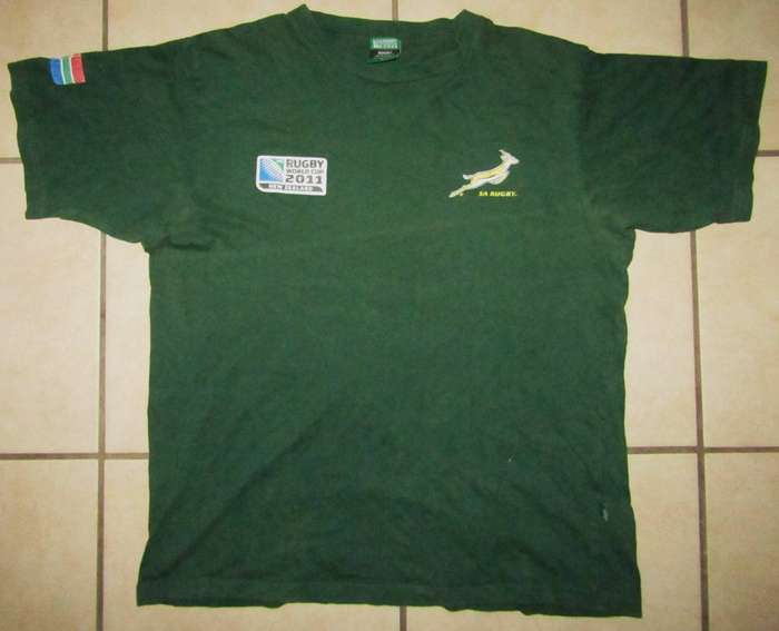 2011 World Cup Springbok Rugby Shirt - Large Size
