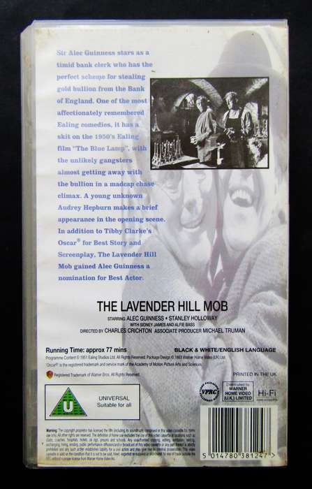 The Lavender Hill Mob - Movie VHS Tape (1993)