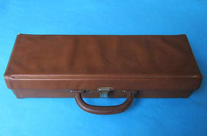 Old Brown Carry Case for 16 Cassette Tapes