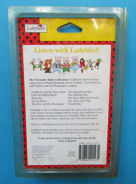 1998 New Sealed - The Elves and the Shoemaker - Ladybird Book and Tape