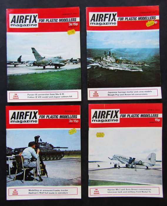 Lot of 8 Airfix Magazines from 1971