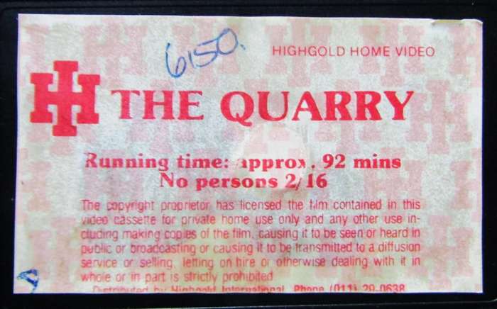 The Quarry - Jane Fonda - Movie VHS Tape