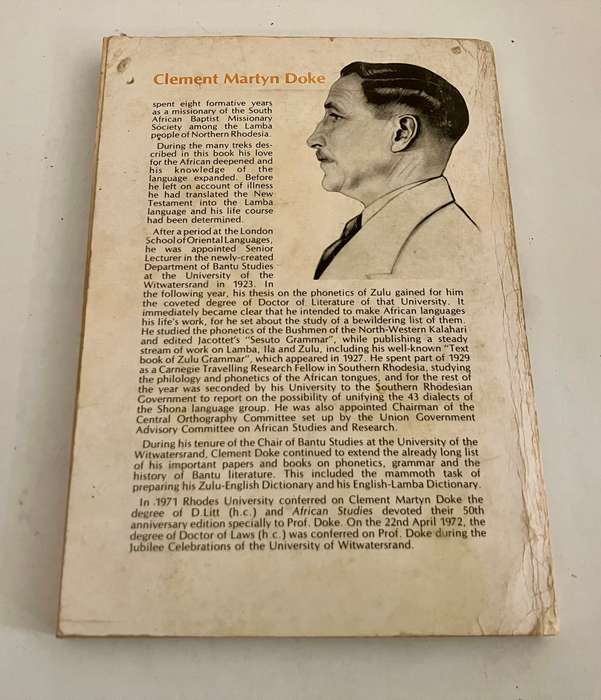 Trekking in South Central Africa 1913 - 1919 - Dr CM Doke. Softcover, 1st Ed. 1975