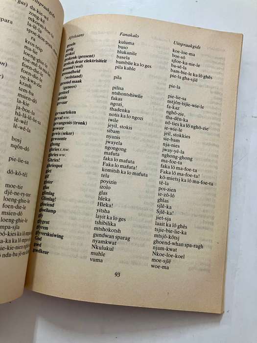 Miner's Dictionary/Woordeboek vir Mynwerkers - Chamber of Mines of SA Softcover, Rev. Ed. 1985