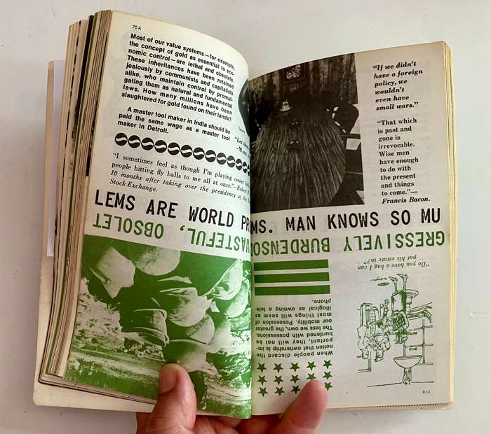 I Seem to be a Verb - R Buckminster Fuller. SC, 1st Ed. 1970