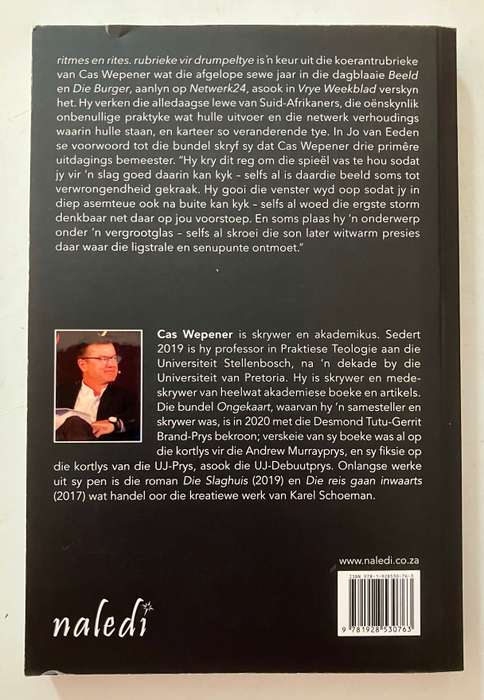 Ritmes en Rites, Rubrieke vir Drumpeltye - Cas Wepener. Sagteband, 1e Uitg. !e Dr. 2021