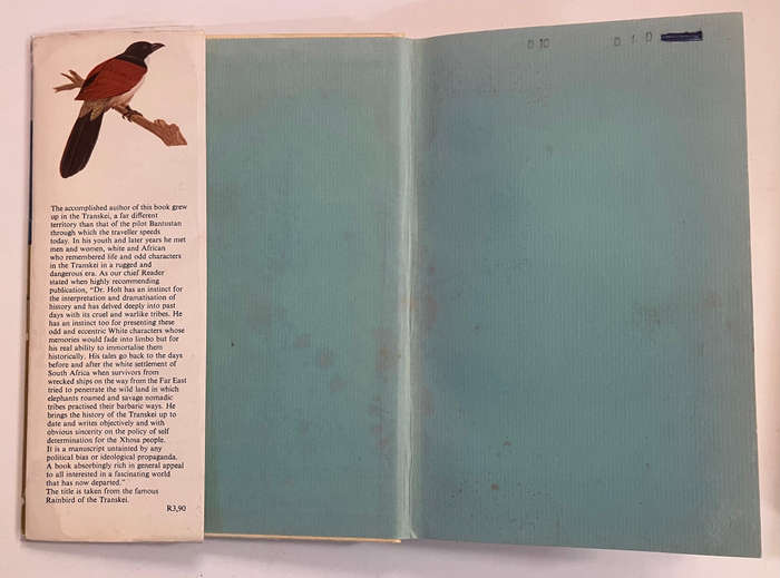 Where Rainbirds Call - Basil Holt. Hardcover w dj. 1st Ed. 1972. RARE