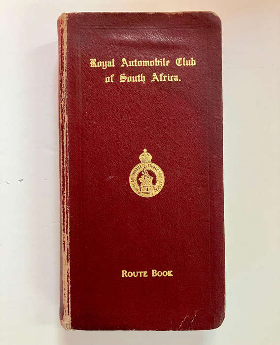 Royal Automobile Club of South Africa: Route Book. Hardcover w/o dj. 8th Ed. 1938 Repr.