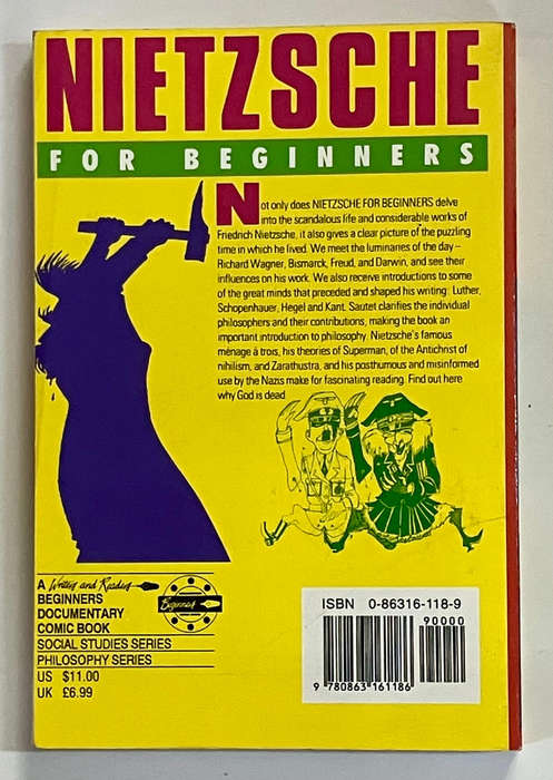 Nietzsche For Beginners - Marc Sautet. Softcover. 1st Ed. 1990