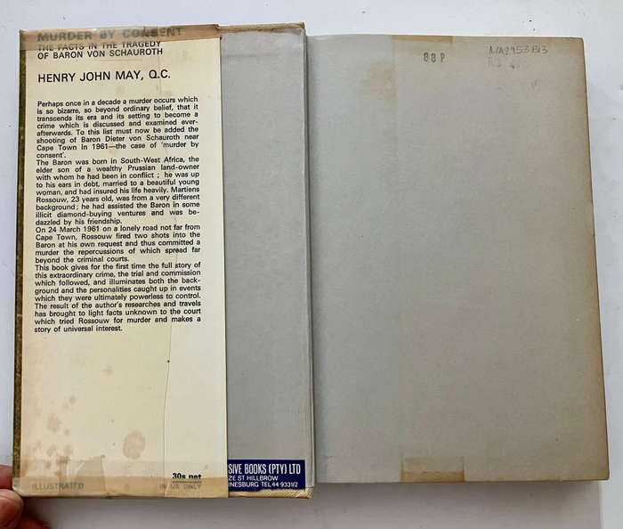 Murder by Consent - Henry John May. Hardcover w dj, 1st Ed. 1968