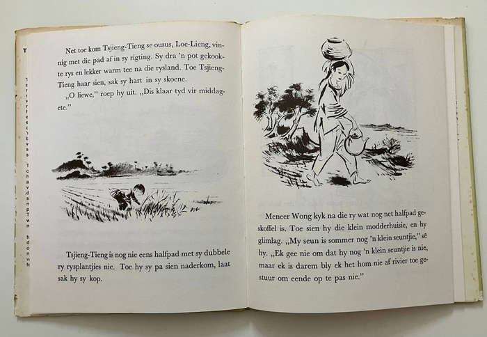 Tsjieng-Tieng en die Eende - Marjorie G Fribourg. H-band met omslag, 2e Dr., 1975