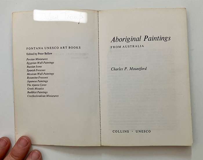 Aboriginal Paintings from Australia - Charles P Mountford. Softcover, 1st Ed 1964