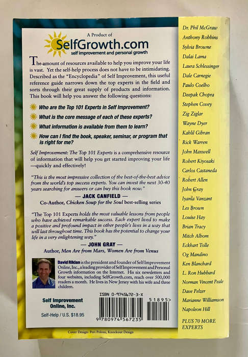 The Top 101 Experts Who Help Us Improve Our Lives - David Riklan 2004