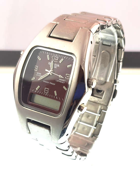 GENEVA - Authentic Branded Gents Analogue and Digital Watch - Damaged Mechanism