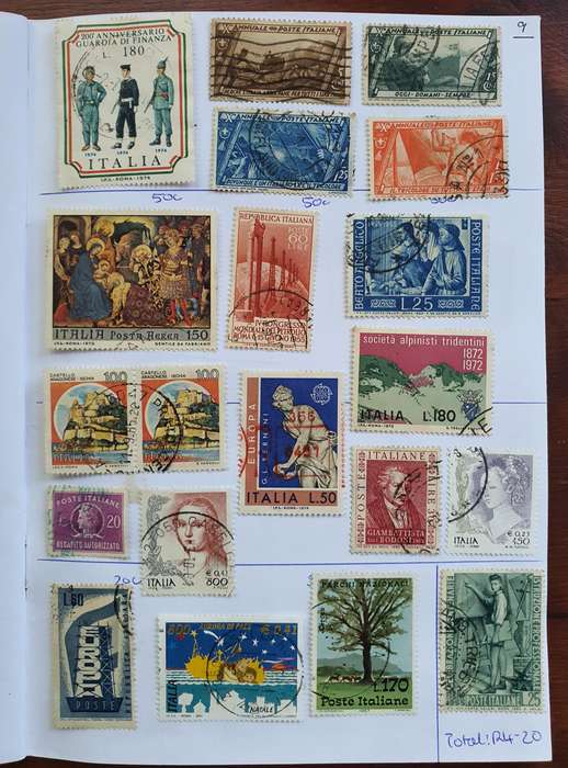 STAMPS OF ITALY - BOOKLET OF MIXED LOT