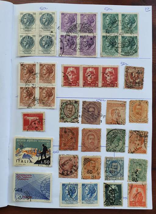 STAMPS OF ITALY - BOOKLET OF MIXED LOT