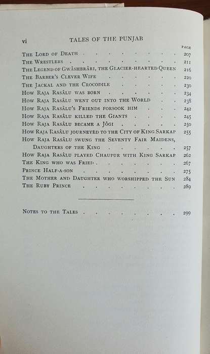 TALES OF THE PUNJAB - Folklore of India (Flora Steel)
