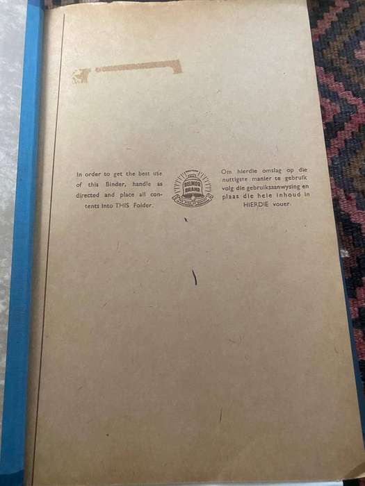 STAMP ALBUM with loose leaf pages 30 long