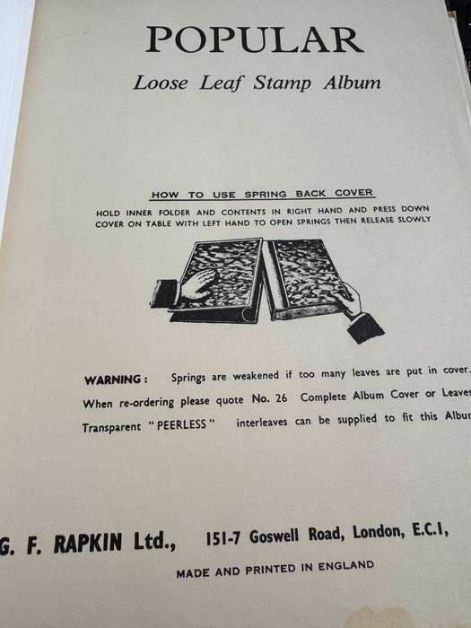Black Swing back  STAMP ALBUM