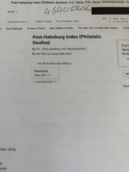 Philatelic studies -Hapsburg Postal History Index