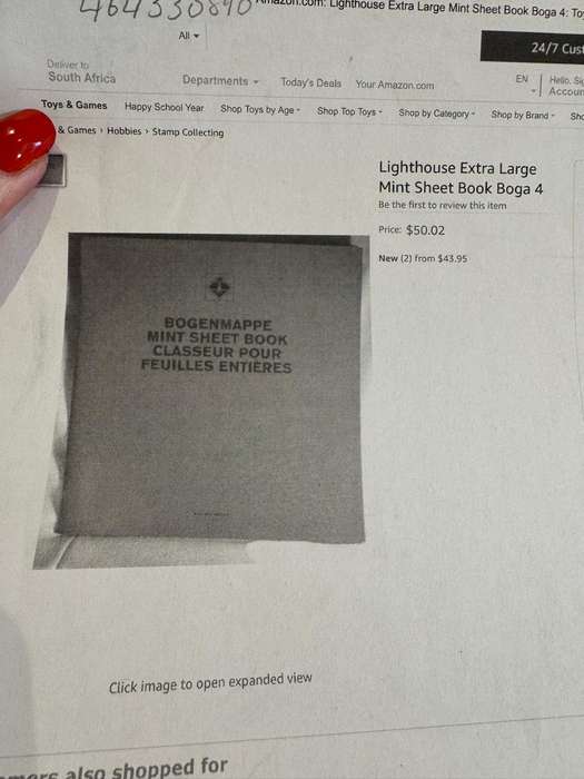Lighthouse Extra Large Mint Sheet Stock Book