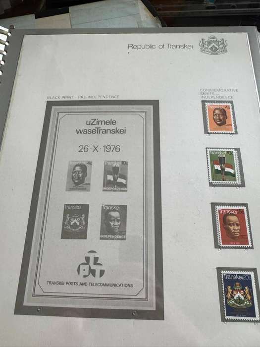 Transkei Stamp Album Preprinted