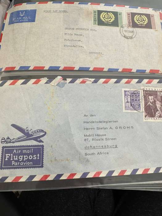 FIRST DAY COVER ALBUM 54 ITEMS