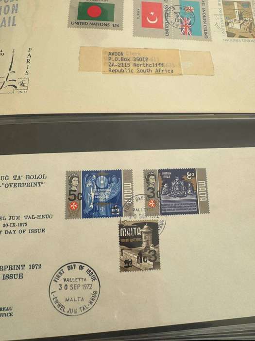 FIRST DAY COVER ALBUM 54 ITEMS