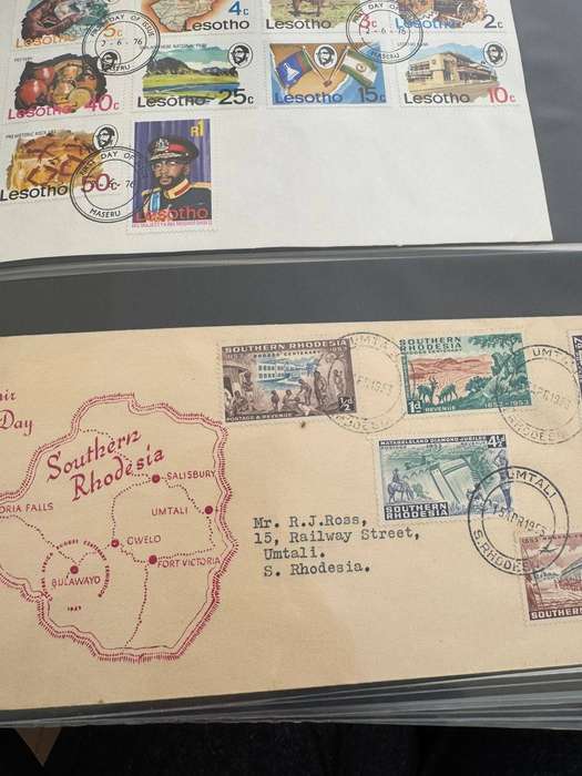 FIRST DAY COVER ALBUM 54 ITEMS