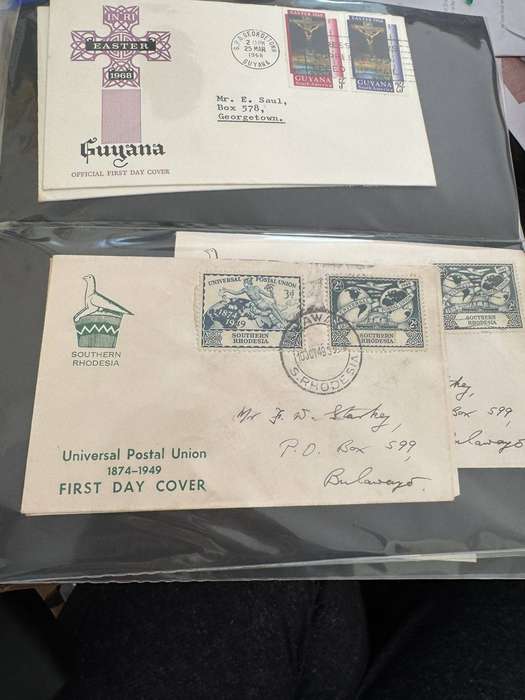 FIRST DAY COVER ALBUM 54 ITEMS