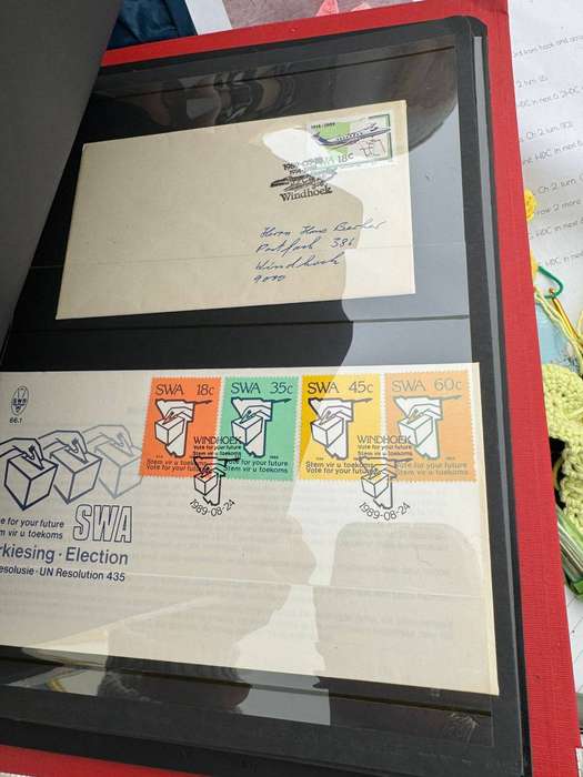 South West African FIRST DAY COVERS ANDOTHER POISTAL ITEMS