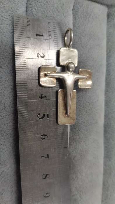 925Silver: Cross Pendant - Size 40x30mm