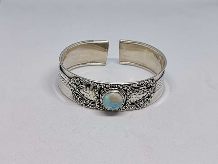 Stunning Bhoho Larimar Cuff