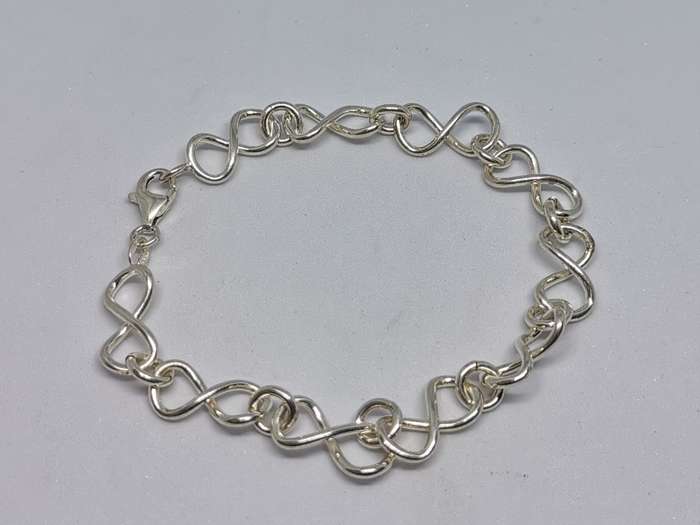 Lovely Silver Infinity Bracelet